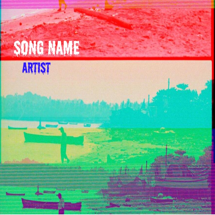 Album cover template