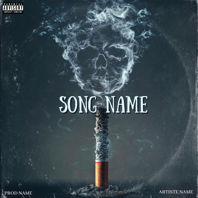 album cover template
