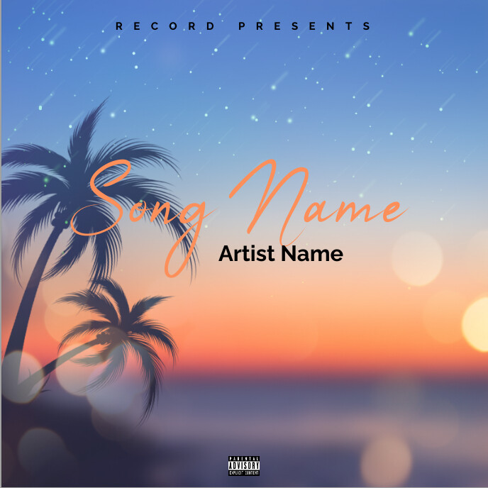 Blue Album Cover Album Covers Template | PosterMyWall