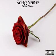 Red Rose Album Cover Template | PosterMyWall