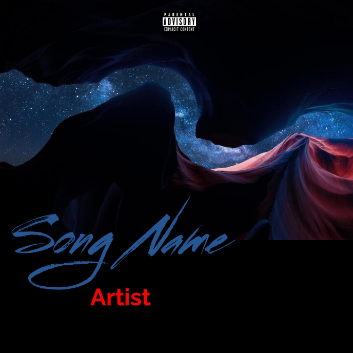 Album cover template