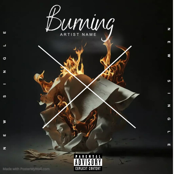 Album cover template