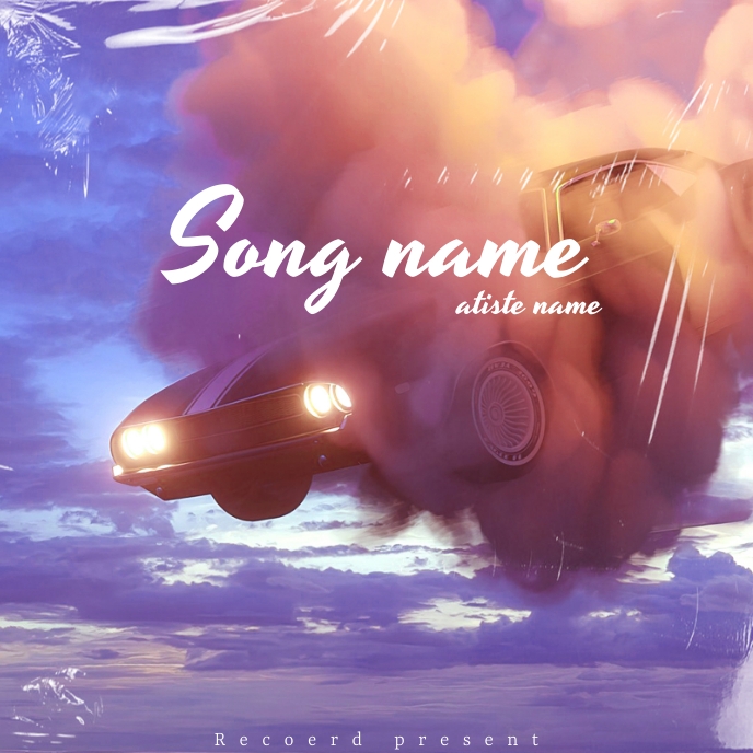 album cover Capa de álbum template