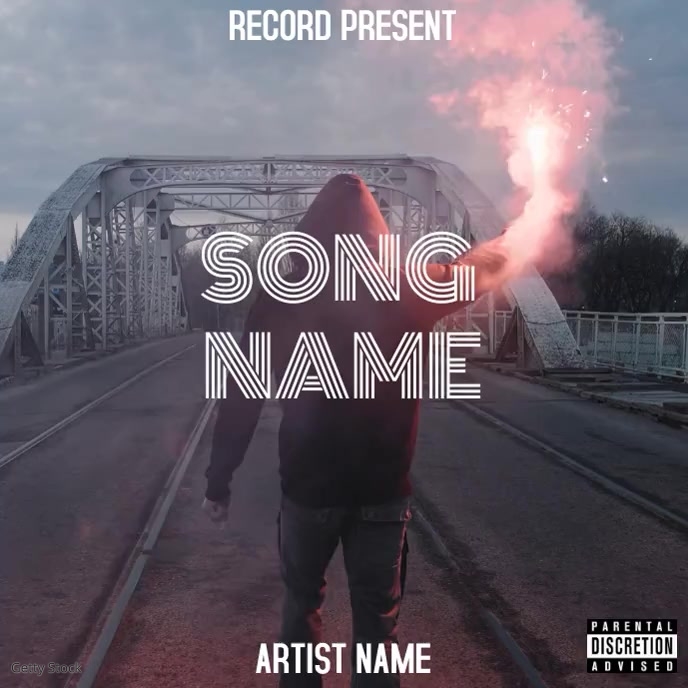 Album cover template