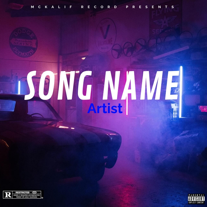 Album cover Template PosterMyWall