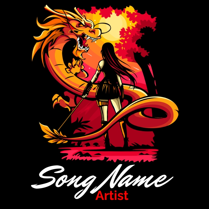 Album cover Template PosterMyWall