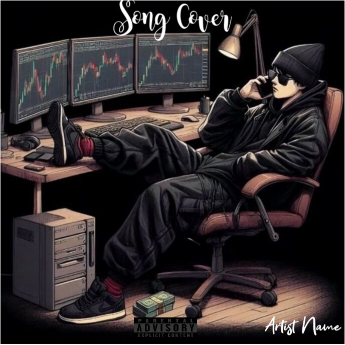 Album cover template