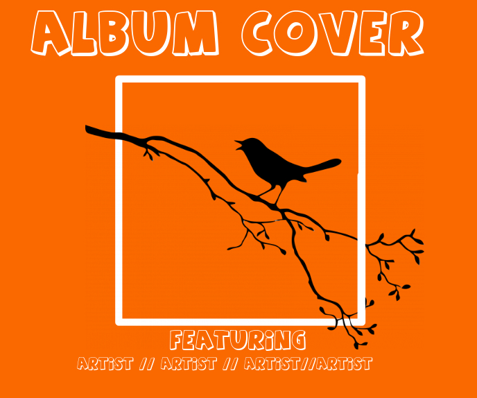 album cover Large Rectangle template