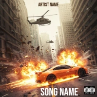 Album cover design template