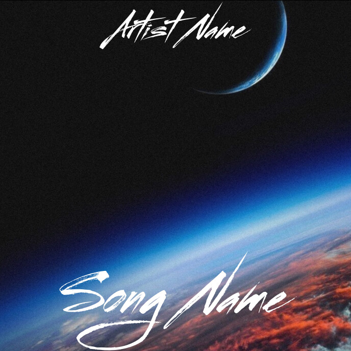 Album cover design template
