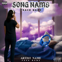 album cover Instagram Plasing template