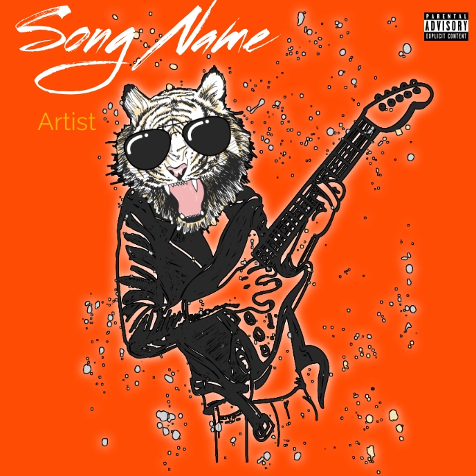Album cover template