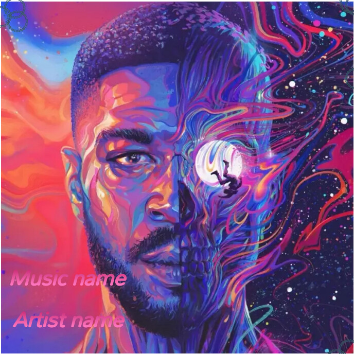 album cover template