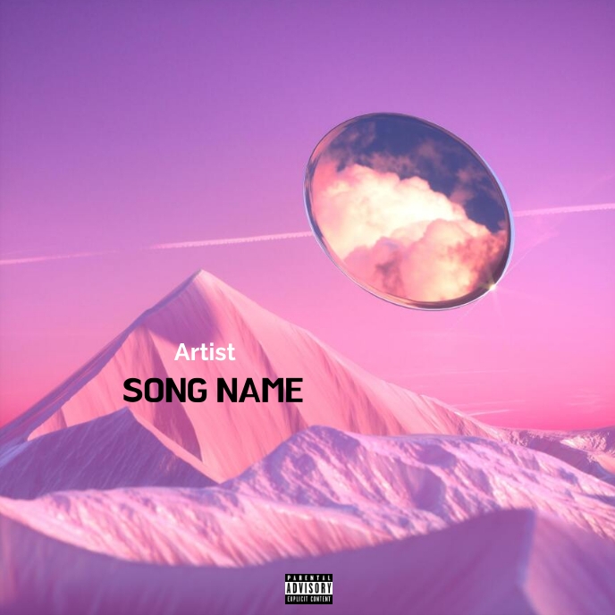 Album cover template