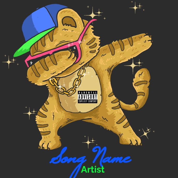 Album cover template