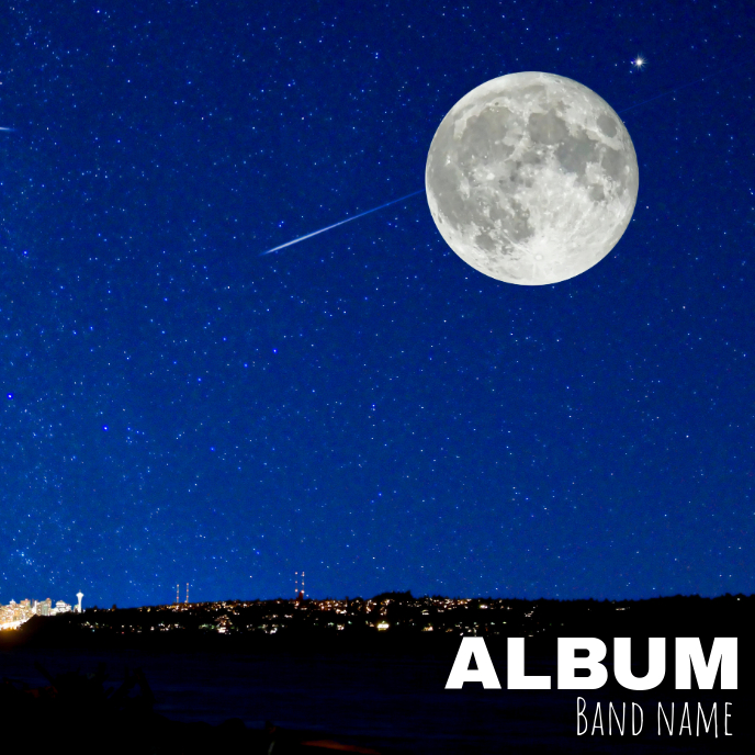 Album cover flyer template