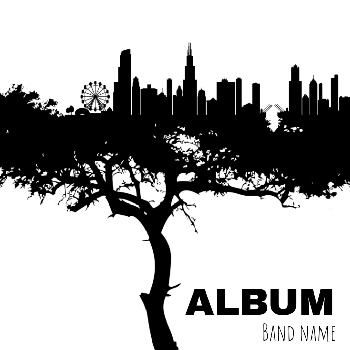Album cover flyer template