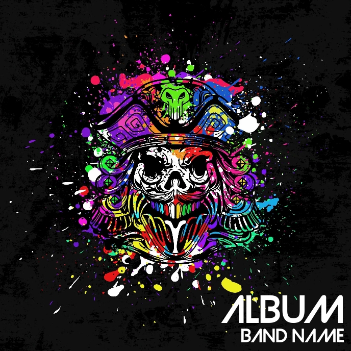 Album cover flyer template