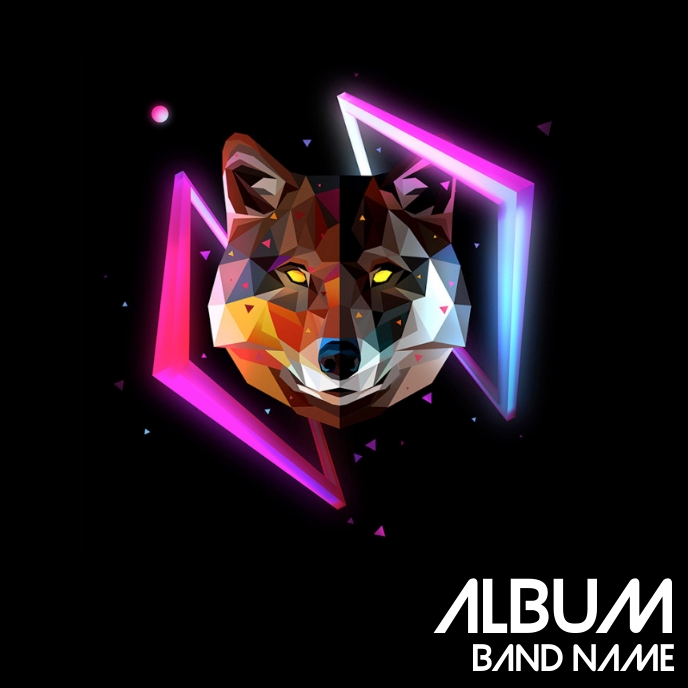 Album cover flyer template