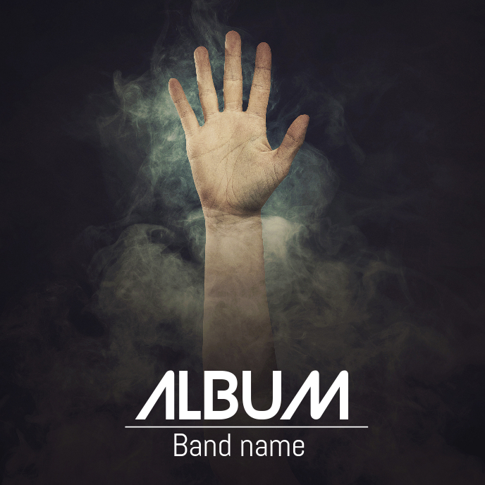 Album cover flyer template Capa de álbum
