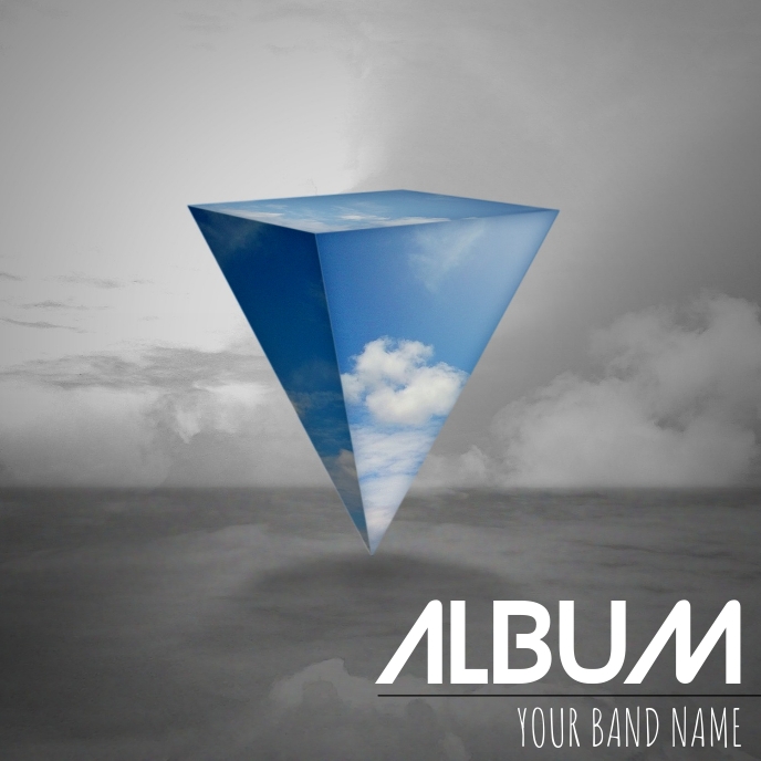 Album cover flyer template