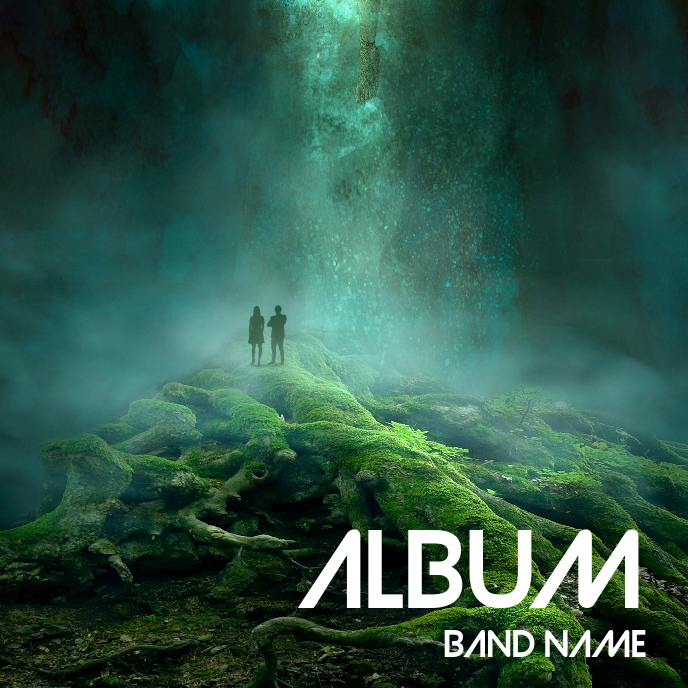 Album cover flyer template