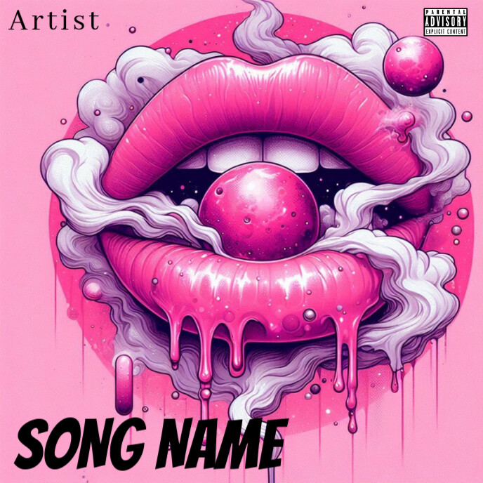 Copy of Album Cover Lips Album Cover Album Cover | PosterMyWall