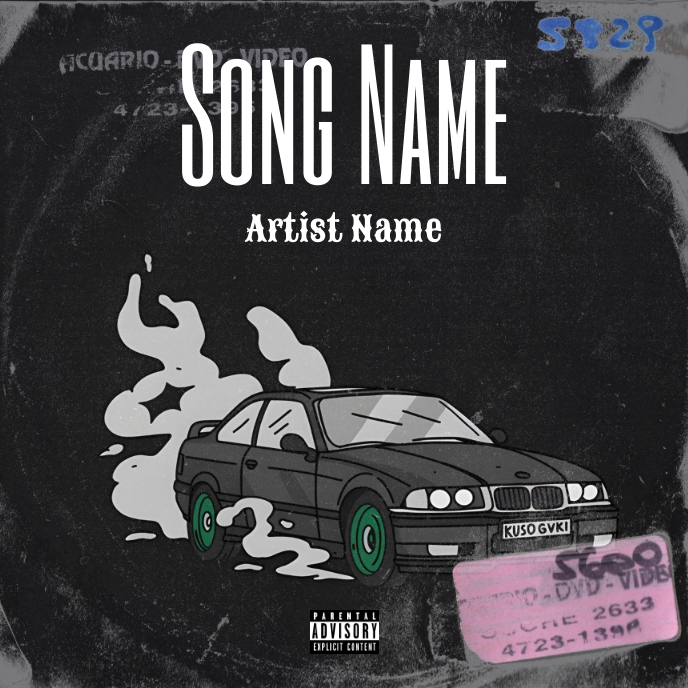 Album Cover Mixtape Cover template