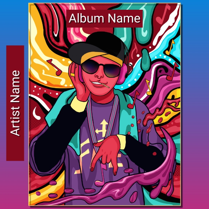 Album cover music,Spotify,soundcloud template
