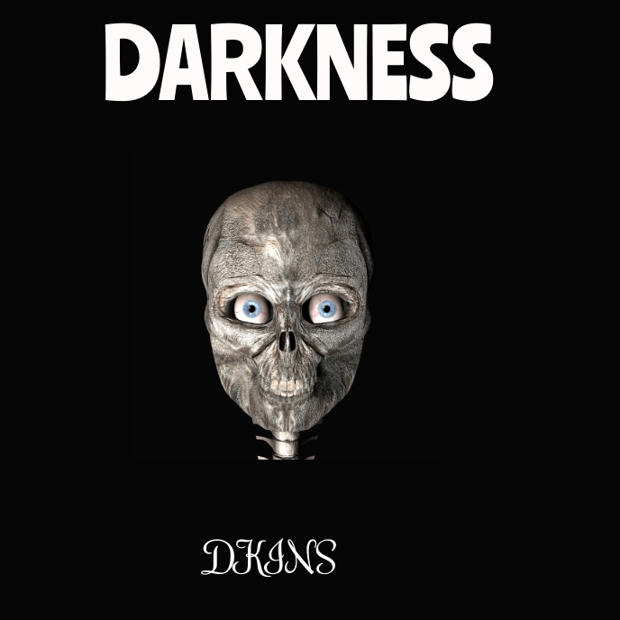 Album cover music darkness template