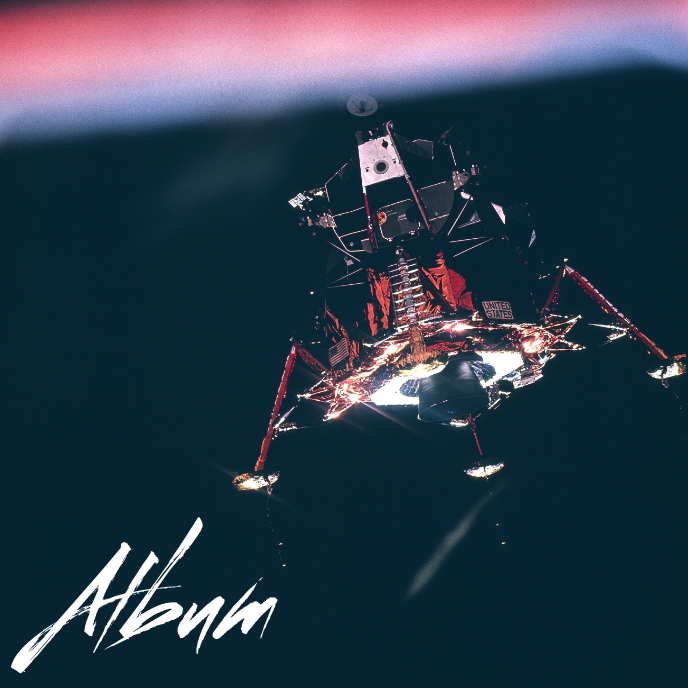 Album cover NASA Module picture Template | PosterMyWall