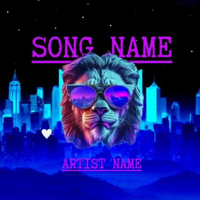 album cover / new single Квадрат (1 : 1) template