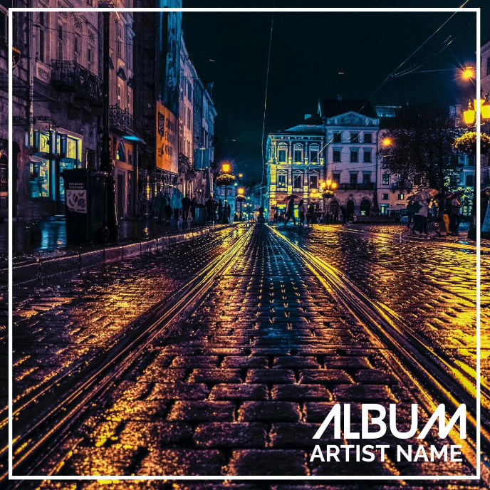Album Cover Of City Street Template PosterMyWall album-cover-of-city-street-template-postermywall