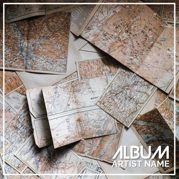 Sample Map Cover Album cover of maps Template | PosterMyWall