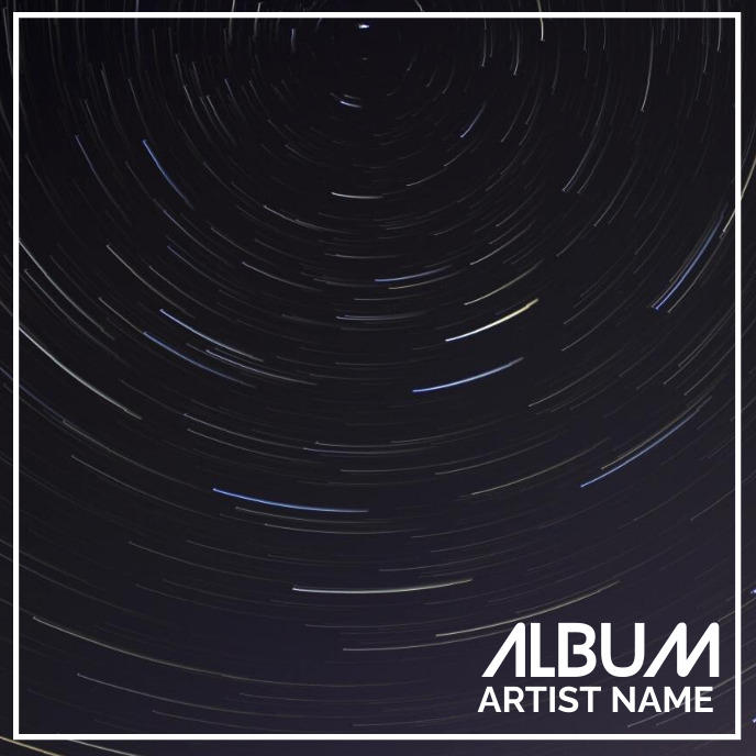 Album cover of night sky Template | PosterMyWall