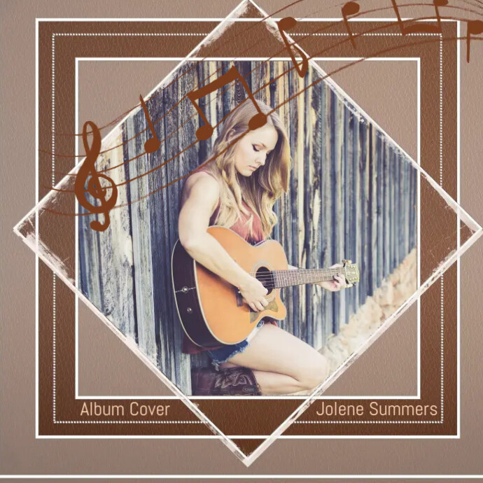 Country Music Album Cover Capa de álbum template