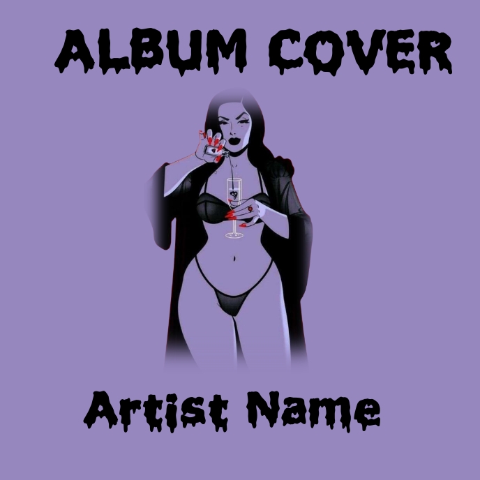 Album cover template PosterMyWall