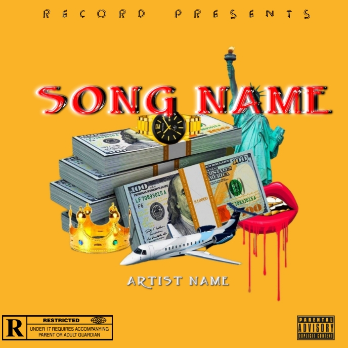 Album cover template PosterMyWall