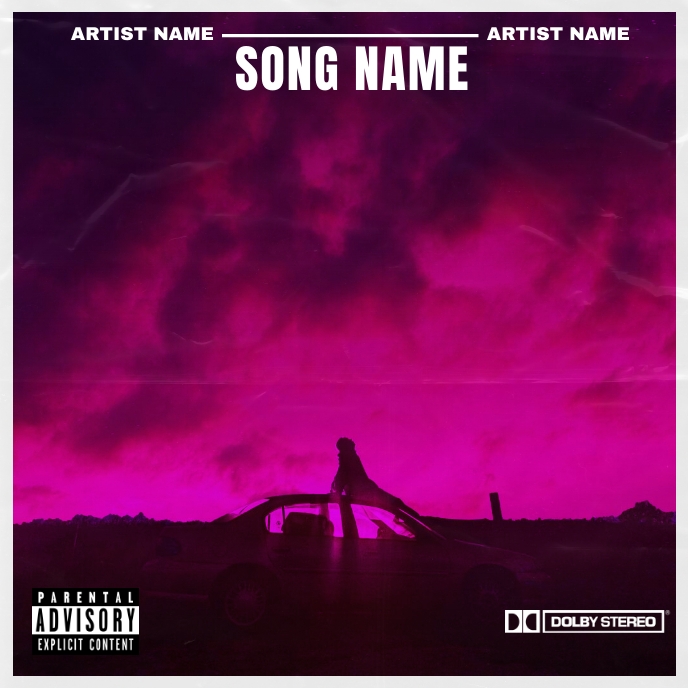 Album cover template