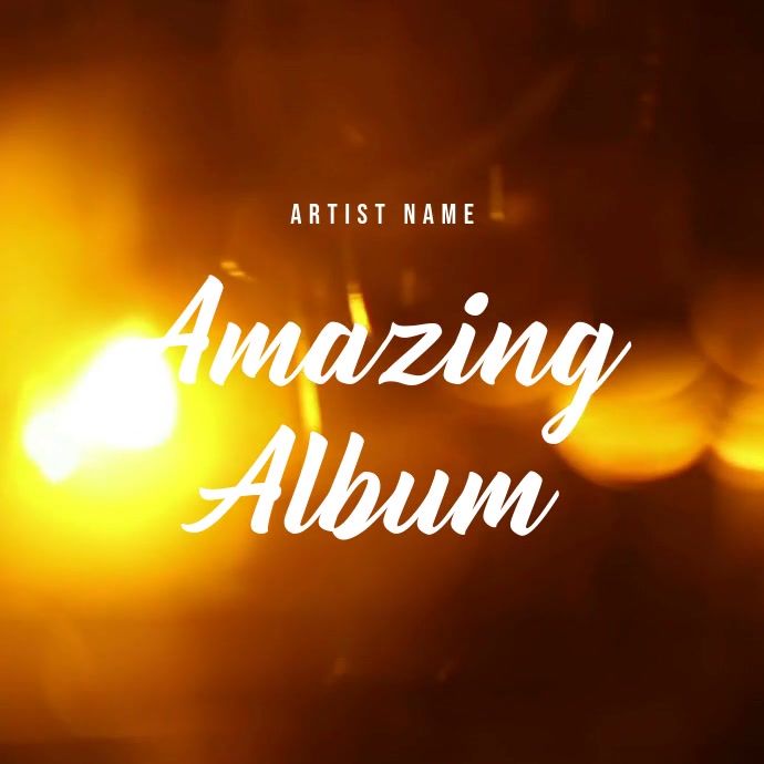 Album Poster Template สี่เหลี่ยมจัตุรัส (1:1)