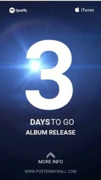 Album release ad template for instagram story