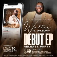 Album Release Flyer Square (1:1) template