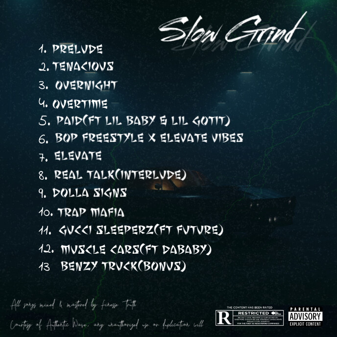 Copy of Album Tracklist Template by Finesse Truth PosterMyWall