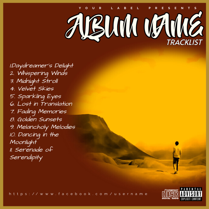 Tracklist Loop Design Album tracklist template | PosterMyWall