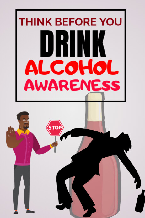 Alcohol awareness poster template | PosterMyWall
