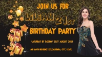 Alegre  Birthday Party Invite Template  Panta Digital Display (16:9)
