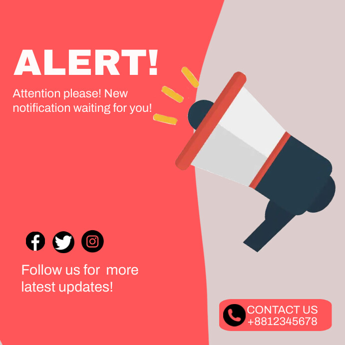 Alert Template | PosterMyWall