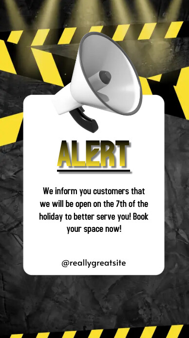 Alert Flyer Template | PosterMyWall
