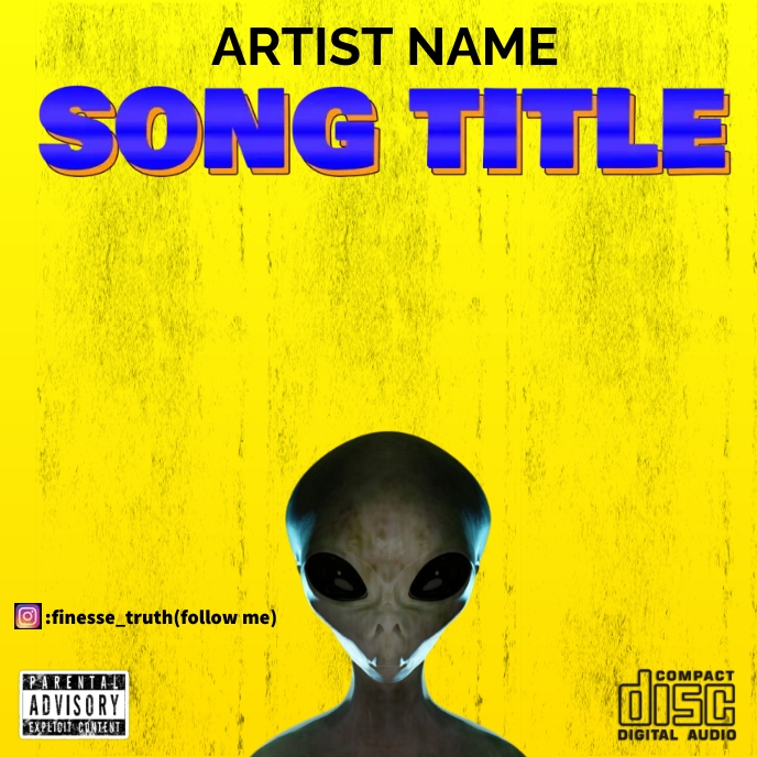 Alien Album cover template by finesse truth | PosterMyWall