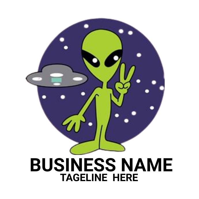 Alien logo template